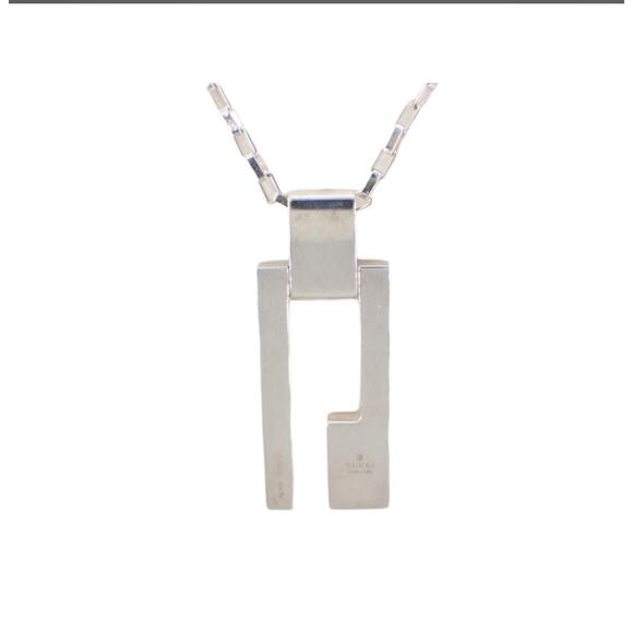 Gucci G plate Silver necklace Pendant SV925 Silver - Picture 1 of 4